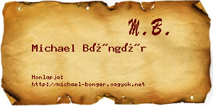 Michael Böngér névjegykártya
